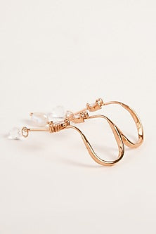 Rose Gold Plated Cubic Zircon Piccabeen Palm Double Ring