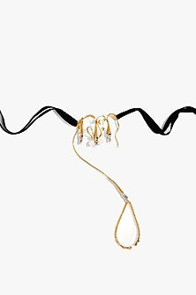Two Tone Finish Baroque Pearl Choker Necklace