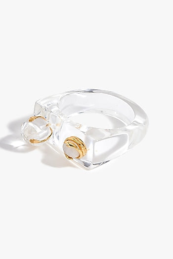 Two Tone Finish Resin Droplet Bangle