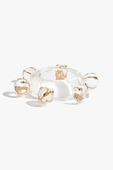 Two Tone Finish Resin Droplet Bangle
