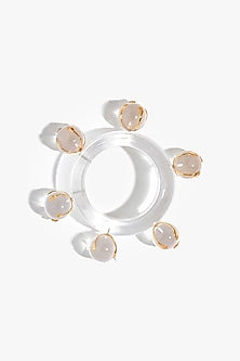 Two Tone Finish Resin Droplet Bangle