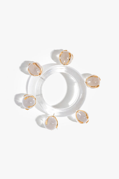 Two Tone Finish Resin Droplet Bangle