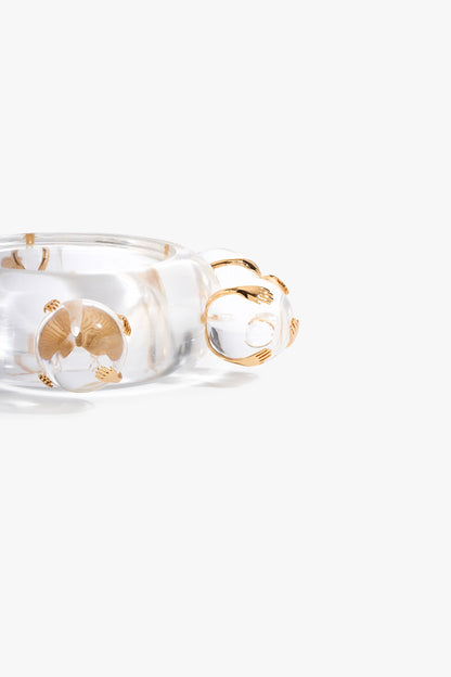 Two Tone Finish Resin Droplet Bangle