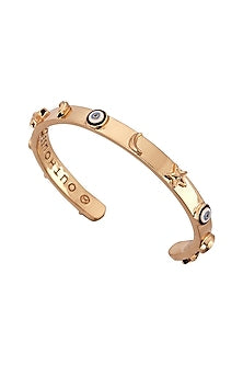 Gold Plated Charm Bangle