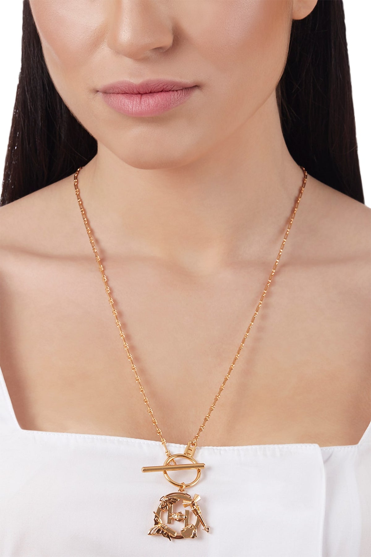 Gold Plated Mini Pendant Necklace