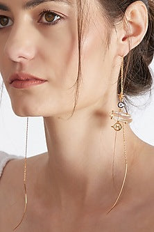 Gold Plated Handcrafted Pearl Earrings