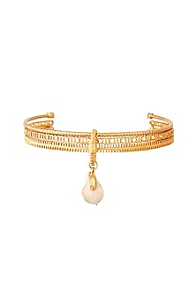 Gold Plated Pearl Choker Necklace