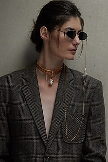 Gold Plated Pearl Choker Necklace