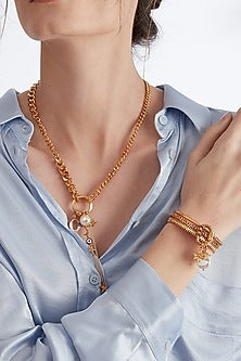 Gold Plated Handcrafted Handcuff