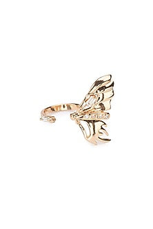 Gold Plated Crystal Midi Ring