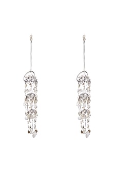 White Rhodium Finish Lophorina Shell Kaleeras