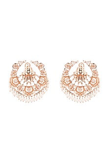 Rose Gold Plated Pearl Handcrafted Stud Earrings