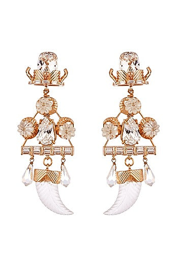 Rose Gold Plated Swarovski Crystal Earrings