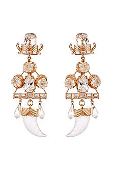 Rose Gold Plated Swarovski Crystal Earrings