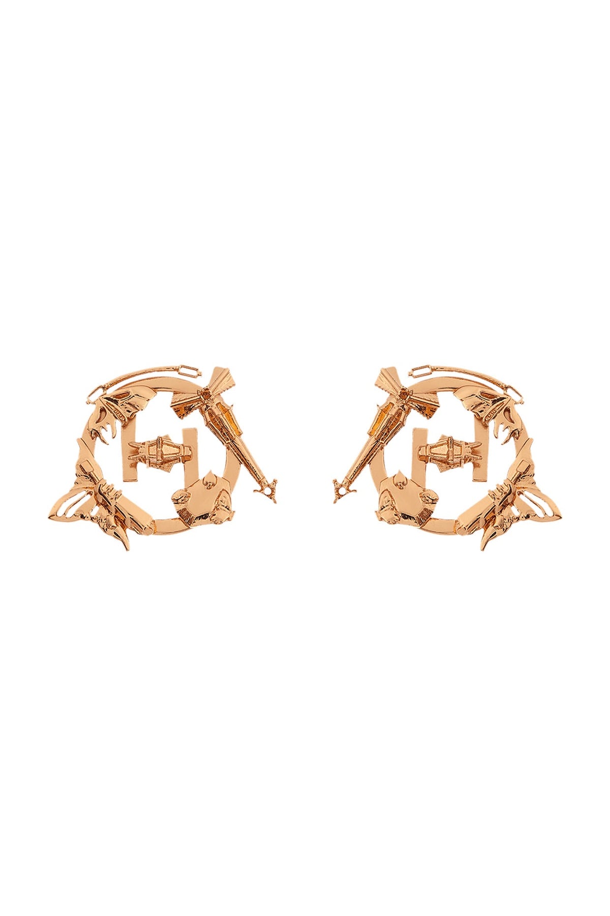 Gold Plated Handcrafted Mini Stud Earrings