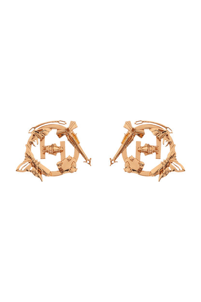 Gold Plated Handcrafted Mini Stud Earrings