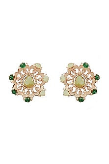 Rose Gold Plated Swarovski Crystal Stud Earrings