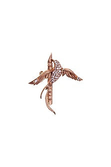 Rose Gold Plated Swarovski Crystal Brooch