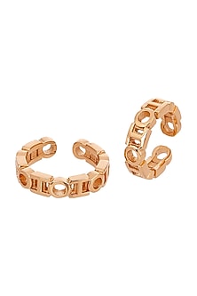Gold Plated Midi Statement Rings
