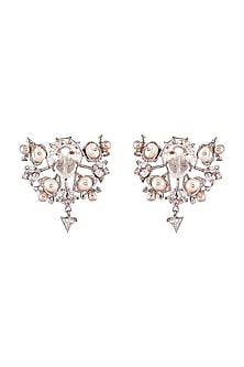 Silver Finish Swarovski Earrings