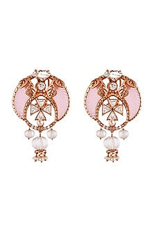 Rose Gold Plated Swarovski Stud Earrings