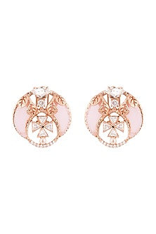Rose Gold Plated Swarovski Earrings