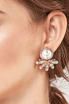 Gold Plated Pearl Stud Earrings