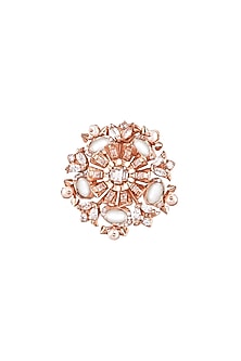 Gold Plated Pearls Midi Ring