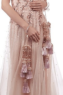 Rose Gold Finish Pearl Hand Harness