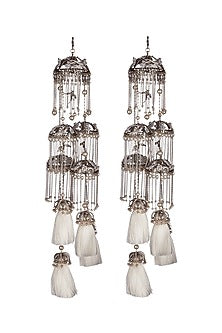 Rose Gold Finish Hand Harness With Pearls