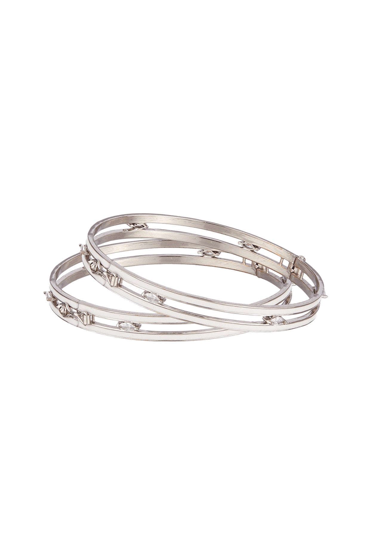 Silver Finish Handcrafted Bangles