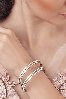 Silver Finish Handcrafted Bangles