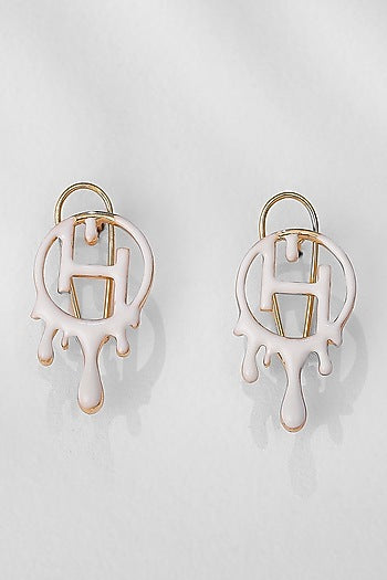 Gold Plated Drip Stud Earrings
