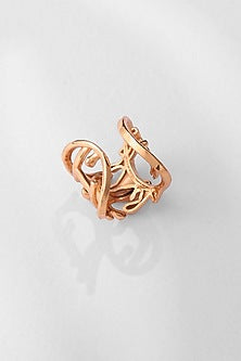Gold Plated Engraved Ring