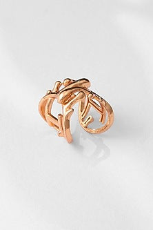 Gold Plated Engraved Ring