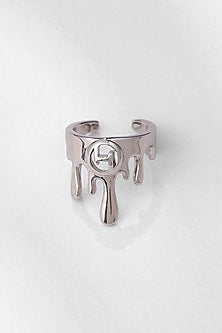 White Plated Midi Ring