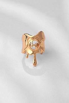 Gold Plated Molten Ring