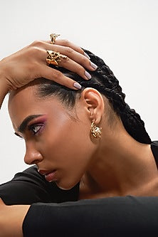 Gold Plated Molten Ring