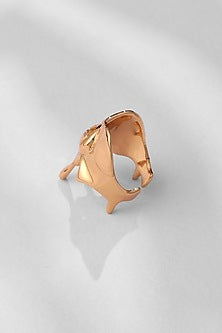 Gold Plated Molten Ring