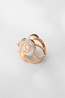 Gold Plated Pearl Clump Ring