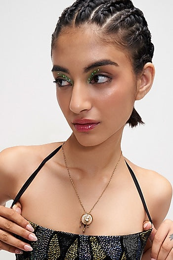 Gold Plated Pearl Necklace