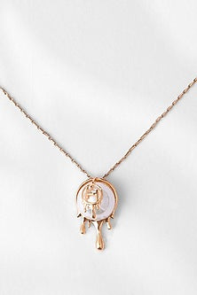 Gold Plated Pearl Necklace