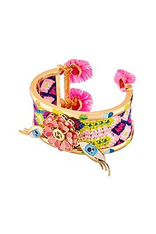 Rose Gold Plated Handcrafted Cuff Bracelet