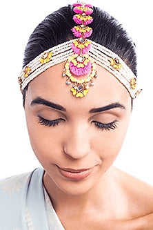 Rose Gold Plated Swarovski Pearl Handcrafted Headgear