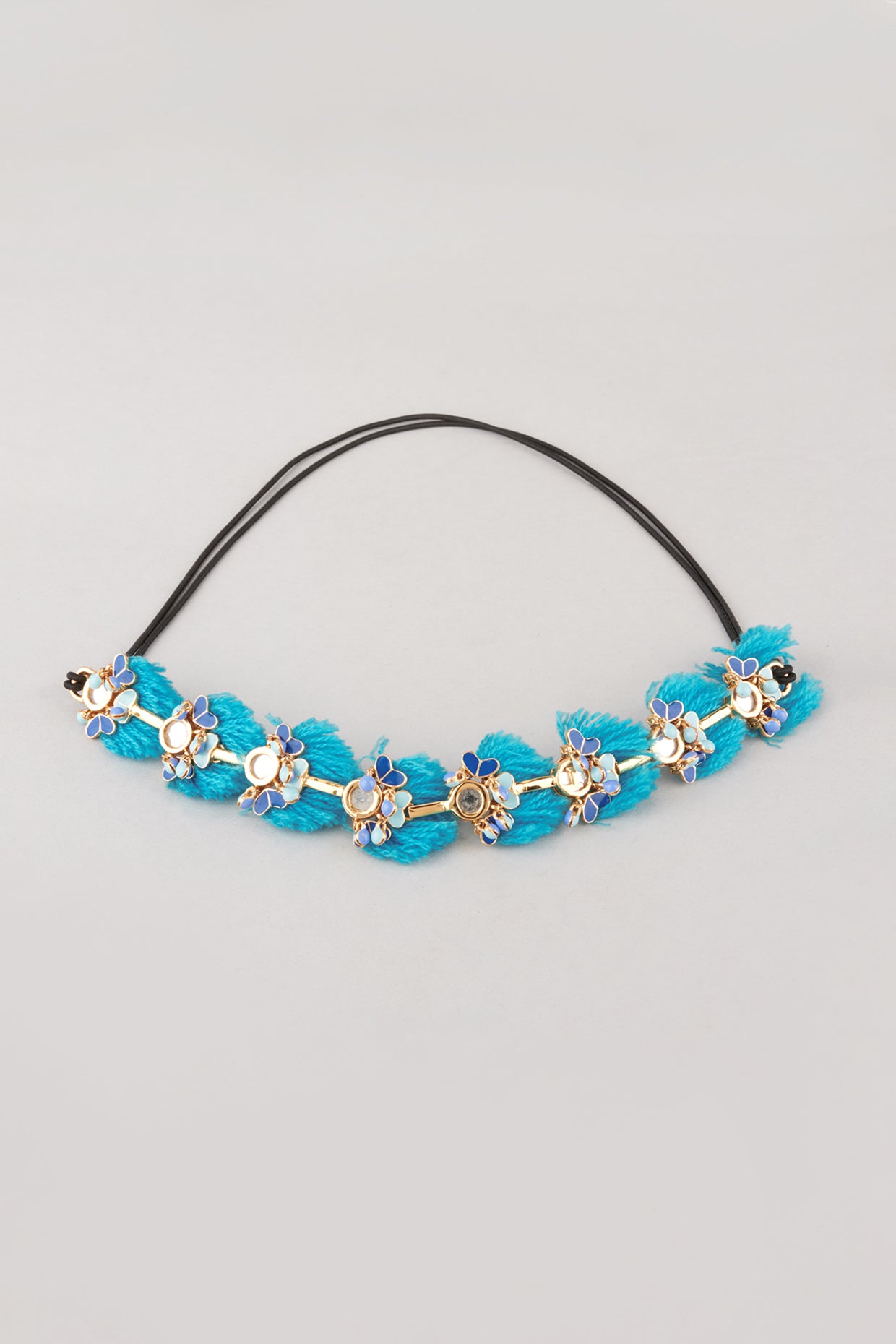 Gold Plated Handcrafted Motifs Head Band