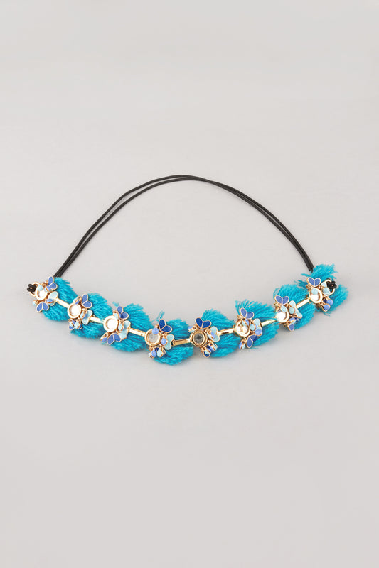 Gold Plated Handcrafted Motifs Head Band