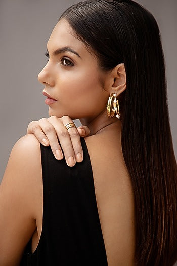 Gold Plated Hoop Earrings