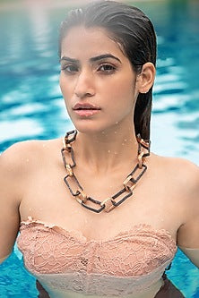 Gunmetal Finish Necklace