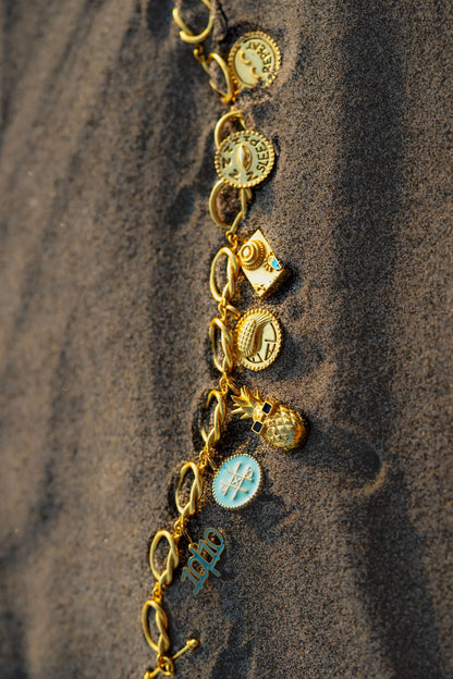 Gold Plated Charm Bracelet