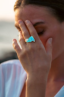 Gold Plated Ocean Ring